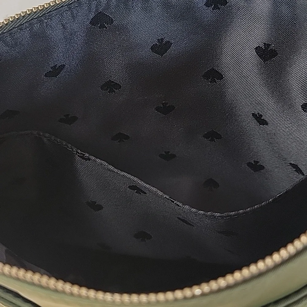 KATE SPADE Dawn Olive Green Nylon Zip Closure‎ Designer Crossbody Shoulder Bag